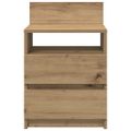 vidaXL Nočné stolíky 2 ks s 2 zásuvkami dub artisan 40x33x60 cm