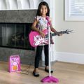Detská elektrická gitara 22407 ružová + mikrofón + zesilovač