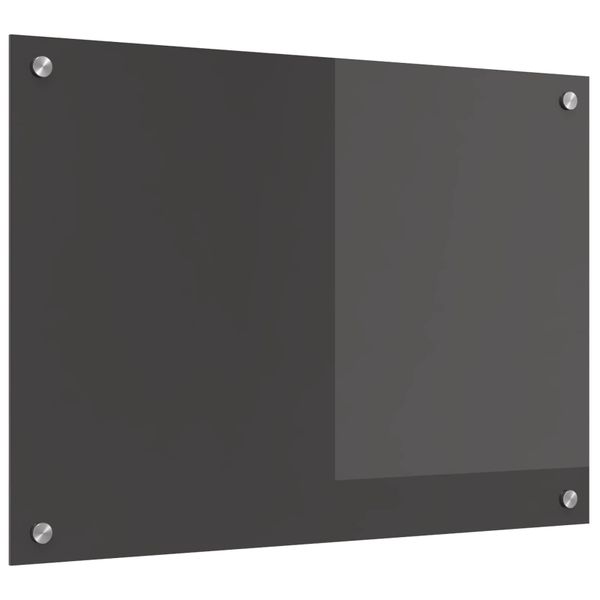 vidaXL Kuchynský obklad Tmavo šedá 70 x 50 cm tvrdené sklo