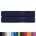 vidaXL Saunové osušky FROGN 2 ks námornícka modrá 80x200 cm 360 g/m²
