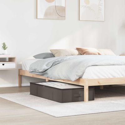 vidaXL Úložná krabica s priehľadným horným oknom 6 pcs Sivá