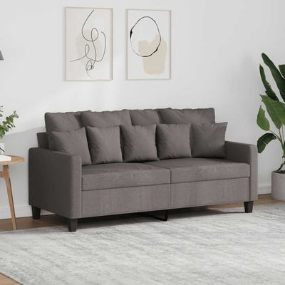 vidaXL 2-miestna pohovka sivohnedá 140 cm látka