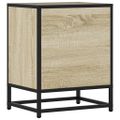 vidaXL Nočné stolíky 2 ks dub sonoma 40x31x50 cm kompozitné drevo+kov