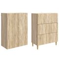 vidaXL Sada skríň 2 ks 66 x 34,5 x 90 cm Kompozitné drevo Dub sonoma