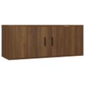 vidaXL Nástenné TV skrinky 3 ks hnedý dub 100x34,5x40 cm