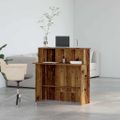 vidaXL Recepčný stôl staré drevo 100x50x103,5 cm kompozitné drevo