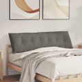 vidaXL Poduška na chrbát Svetlosivá 160 x 50 cm Kordúrová tkanina