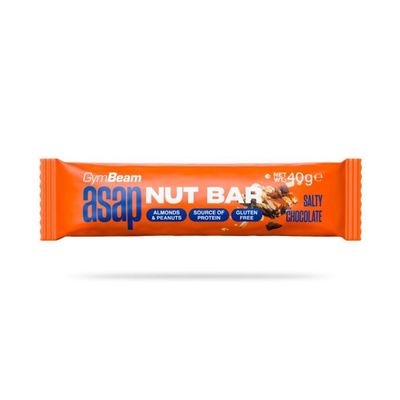 ASAP Nut Bar - GymBeam, slaná čokoláda, 40 g