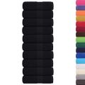 vidaXL Utierky na umývanie FROGN 10 ks čierne 30x30 cm 360 g/m²