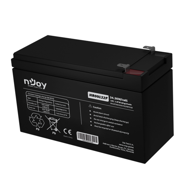 nJoy - batéria HR09122F 12V/9Ah, F2 (T2)