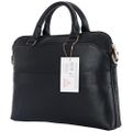 Guess Computer Bag Grained PU Zipper Pocket & Triangle Logo for 15" Laptop Black