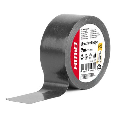 Izolačná páska, čierna 25mm x 9m AMiO-01430