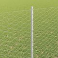 vidaXL Hexagonálny plot s stĺpom 10 x 1,5 m Pozinkovaná oceľ Sieťovina