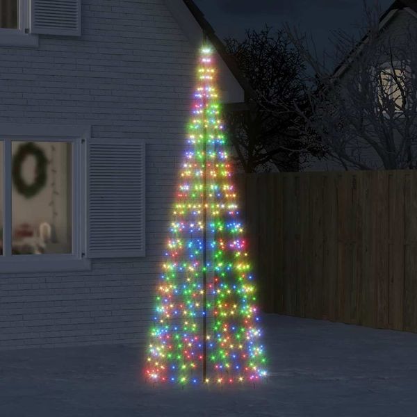 vidaXL LED vianočný stromček 550 LED farebné 300 cm