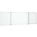 vidaXL Magnetická biela tabuľa skladacia 200x60x1,7 cm hliník