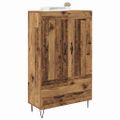 vidaXL Highboard Staré drevo 69,5 x 31 x 115 cm Kompozitné drevo