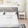 vidaXL Chránič matraca biela 120x200 cm vodeodolné