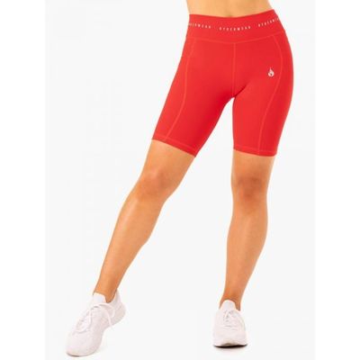 Dámske biker šortky s vysokým pásom Reflex Červené - Ryderwear, veľkosť XL