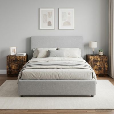 vidaXL Nočný stolík 2 ks Dymový dub 43 x 34,5 x 44,5 cm