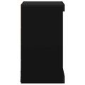 vidaXL Komoda s LED svetlami čierna 41x37x67 cm