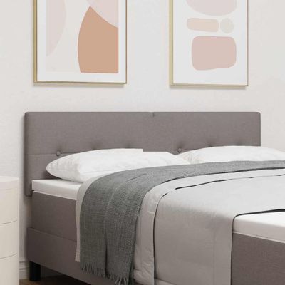 vidaXL LED hlavová doska s LED pásikmi Sivohnedá 160 cm látka