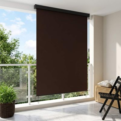 vidaXL Roleta Hnedá 180 x 250 cm Textil a hliník
