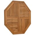 vidaXL Stolová doska 90x90x2,5 cm osemuholník masívne teakové drevo