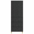 vidaXL Sada skríň 2 ks 66 x 34,5 x 90 cm Kompozitné drevo Čierna