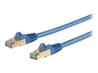 Kategória 6A - 26AWG (6ASPAT2MBL) - Patch kábel - RJ-45 (M) do RJ-45 (M) - 2 m - STP - CAT 6a - lisovaný, prevedenie bez hrbolčekov - modrá