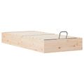 vidaXL Posteľový rám s úložným priestorom Prírodná 80 x 200 cm