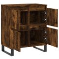 vidaXL Komoda dymový dub 60x35x70 cm spracované drevo