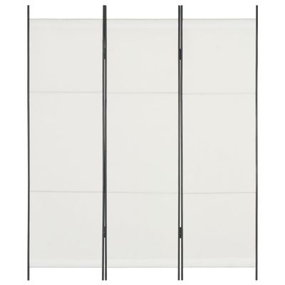 vidaXL 3-panelový paraván biely 150x180 cm