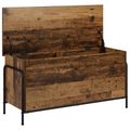 vidaXL Úložná krabica Staré drevo 80 x 40 x 49,5 cm Kompozitné drevo