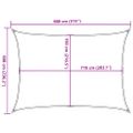 vidaXL Tieniaca plachta 160 g/m² tmavozelená 6x8 m HDPE