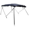 vidaXL Strieška Bimini so 4 oblúkmi a stenami 243x(170-182)x137 cm