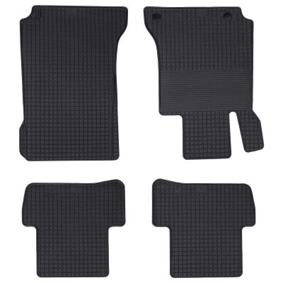 vidaXL Autokoberec 4 pcs Čierna vhodné pre C-Class W205 2014- 4D Aft