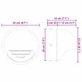vidaXL Kryty vzduchových ventilátorov 2 ks Strieborná 200 mm