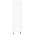 vidaXL Vysoká skrinka biela 69,5x31x115 cm kompozitné drevo