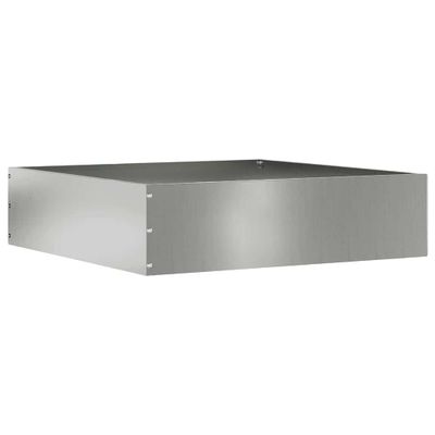 vidaXL Obrubník trávnika 50 x 50 x 13 cm Pozinkovaná oceľ Strieborná