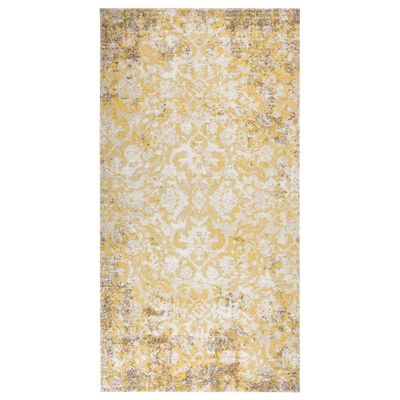 vidaXL Vonkajší koberec hladké tkanie 80x150 cm žltý