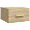 vidaXL Nástenné nočné stolíky 2 ks dub sonoma 35x35x20 cm