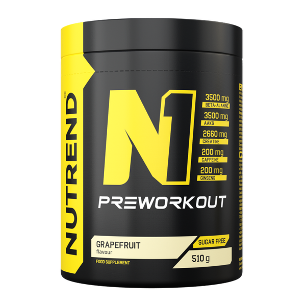 N1 Pre-Workout - Nutrend, grapefruit, 510 g