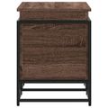 vidaXL Úložný box s vekom hnedý dub 100x40x51,5 cm kompozitné drevo