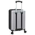 vidaXL Kufor so zámkom Strieborná 34 x 23 x 55.5 cm ABS plast