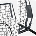 vidaXL Sieť na tréning bejzbalu Čierna 250 x 106 x 209 cm Polyester