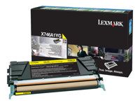 Žltá - originálna - kazeta s farbivom LCCP, LRP - pre Lexmark X746de, X748de, X748de LDS, X748de Statoil, X748dte