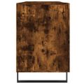 vidaXL Stôl dymový dub 140x50x75 cm kompozitné drevo