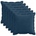 vidaXL Poťah na podložku 6 ks HOUTEN Námornícka modrá 40 x 40 cm