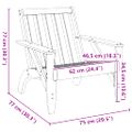 VidaXL záhradné stoličky Adirondack 2 ks Vosk Hnedá Masívne drevo