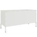 vidaXL TV skrinka biela 100,5x39x50,5 cm oceľ